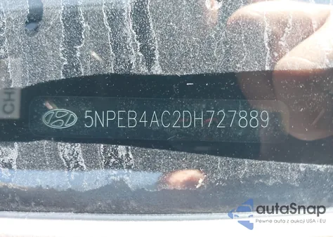 2013 Hyundai Sonata Gls from USA, damaged, VIN 5NPEB4AC2DH727889